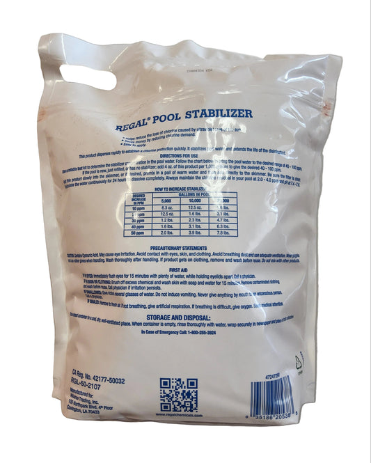 REGAL POOL STABILIZER POUCH 7LBS