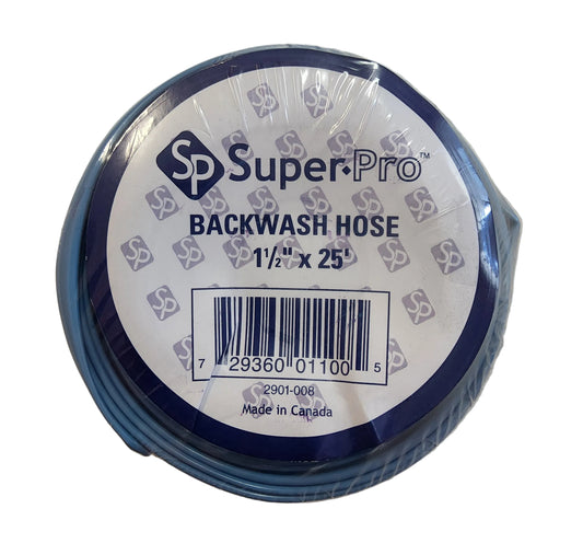 SUPERPRO 1-1/2"x25' DELUXE BACKWASH HOSE BLUE