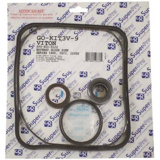 Super-Pro GO-KIT3V-9 Hayward Super Pump Viton Seal Kit SPG-601-5102