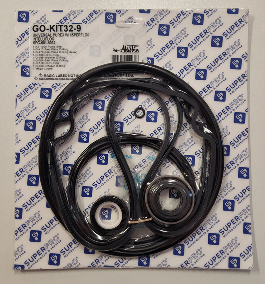 Super-Pro GO-KIT32-9 Purex Whisperflo Intelliflo Pump Seal Kit SPG-601-5032