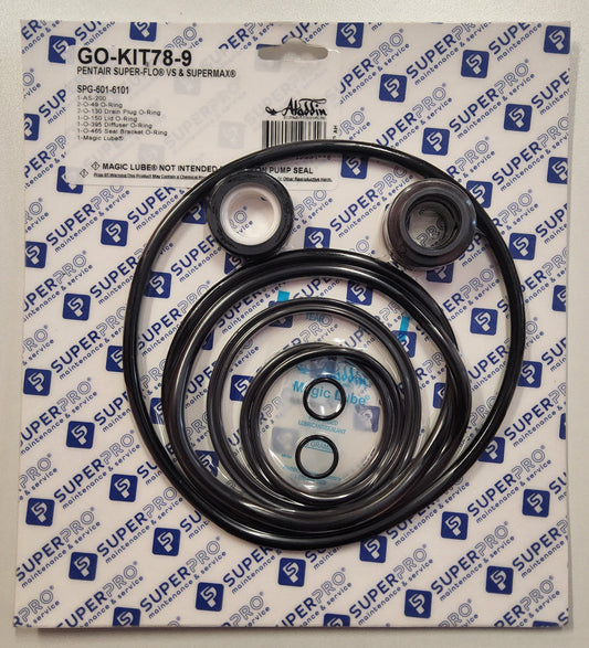 Super-Pro GO-KIT78-9 Pentair Superflo VS & Supermax Pumps Seal Kit SPG-601-6101
