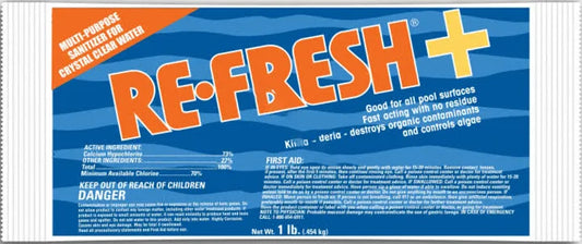 Refresh+ 1 lb 73% Calcium Hypochlorite Granular Shock Treatment Bag